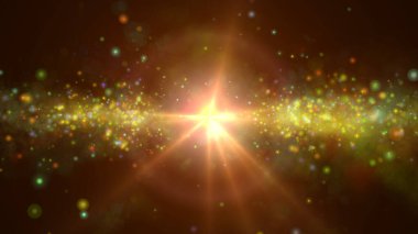 Nebula galaksisindeki yıldız patlaması. illüstrasyon oluşturucu