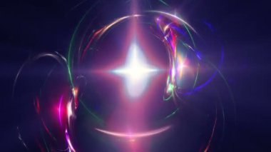 soyut nebula uzay ışığı neonu