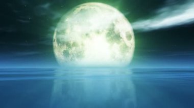 Deniz ve dolunay ışığı