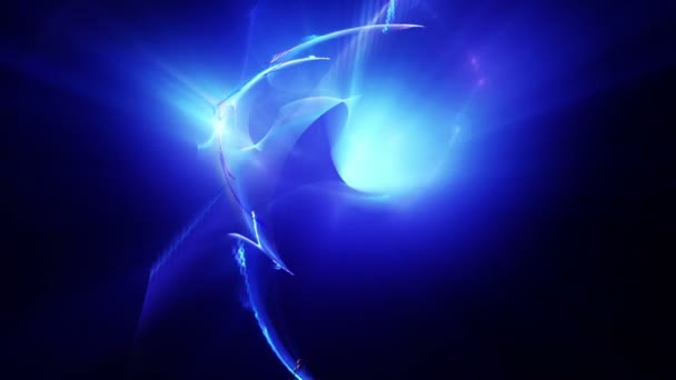 Nebulosa Abstracta Espacio Luz Neón — Vídeos de Stock