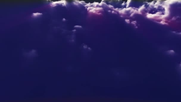 Над Темными Облаками — стоковое видео
