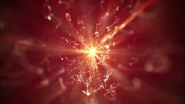 Havai fişek makroda yanıyor. 4K.