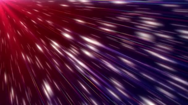 Stars Fly Speed Abstract Cosmic Background — Stock Video