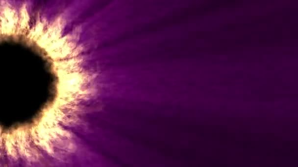 Sun Light Fire Abstract Corona Flame Motion — Stock Video