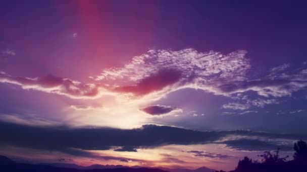 Захід Сонця Сонячний Промінь Світло Проміжок Часу — стокове відео