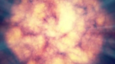 Cehennem ateşi topu patlaması. Soyut yakma 4K