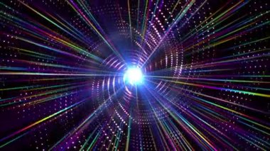 Soyut animasyon arkaplanı dönen spiral ışık 4k