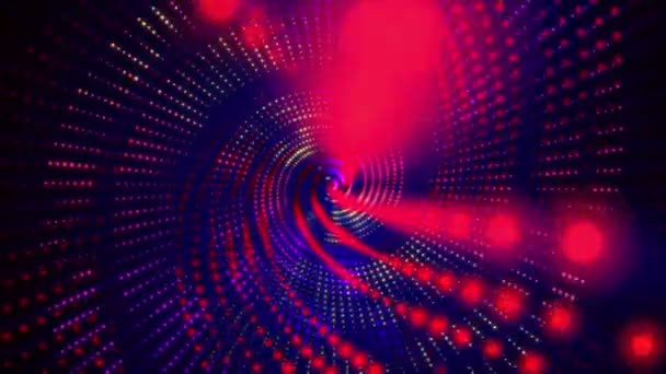 Abstrakte Animation Hintergrund Wirbelnden Spiralförmigen Licht — Stockvideo