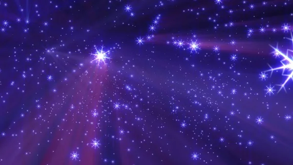 Рождественские Снежные Звезды Светятся Ночью Иллюстрации — стоковое фото