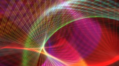 Fraktal gerçekliklerin perspektifleri soyut arkaplan illüstrasyonu