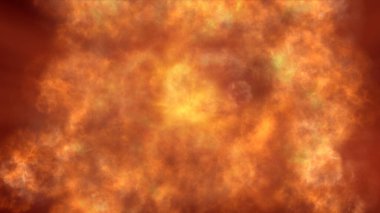 Uzayda ateş patlaması, soyut illüstrasyon