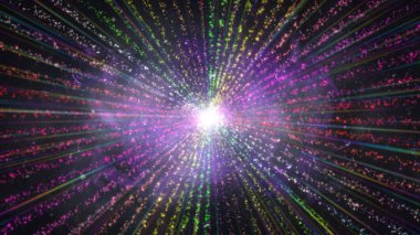 parçacık lazer ışığı renk ışın çizimi