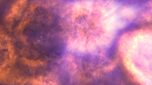 fire flame explosion in space, abstract illustration