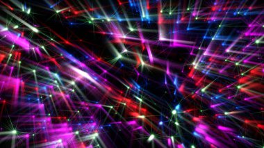 Lazer ışını neon ışınları çizimi