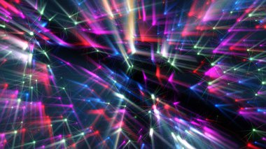 Lazer ışını neon ışınları çizimi