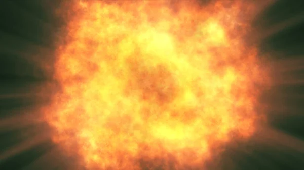 宇宙での炎爆発 抽象的なイラスト — ストック写真