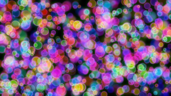 Spots Bokeh Color Abstract Background Illustration Render — Stock Photo, Image