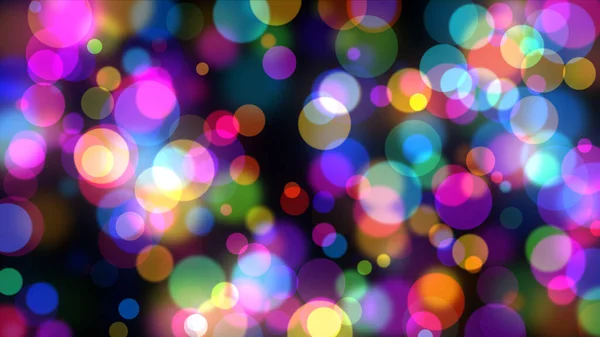 Punkty Bokeh Color Abstrakcyjne Tło Ilustracja Renderowania — Zdjęcie stockowe