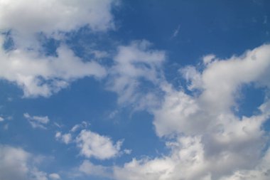 Güzel mavi gökyüzü ve bulutlar doğal arkaplan manzarası