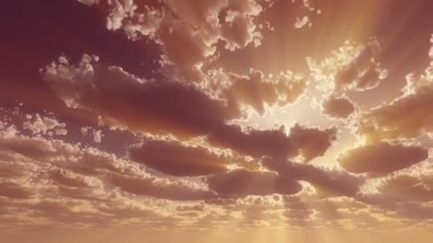 God Straal Zonnestraal Licht Hemel Zonsondergang — Stockvideo