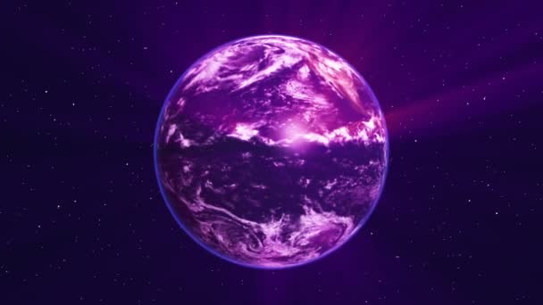 太空中的地球光线 — 图库视频影像