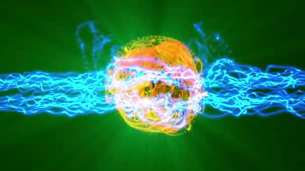 Energía Abstracta Plasma Bola Movimiento — Vídeo de stock