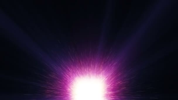 Explosión Estrellas Partículas Movimiento Abstracto — Vídeos de Stock