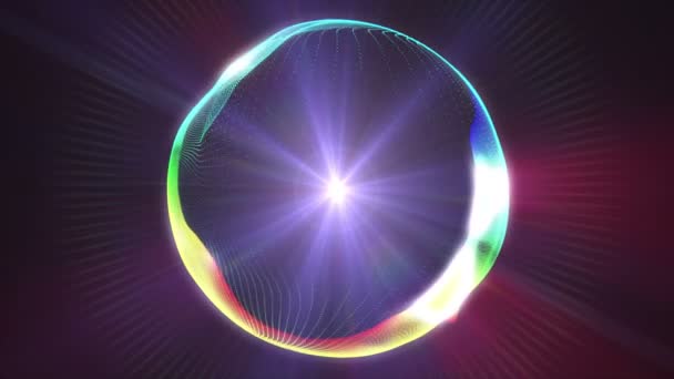 Cirkel Kleur Abstract Plasma — Stockvideo