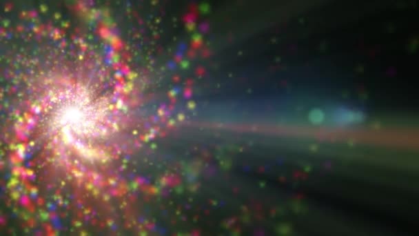 Spiralna Galaktyka Przestrzeni Kosmicznej Abstrakcyjna Animacja — Wideo stockowe