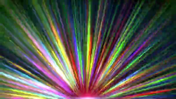 Licht Straal Ster Kleur Abstracte Beweging — Stockvideo