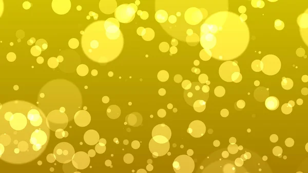 Abstrakter Bokeh Hintergrund Abbildung Gelber Teilchen — Stockfoto