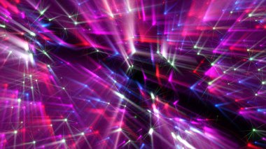 Lazer ışını neon ışınları çizimi