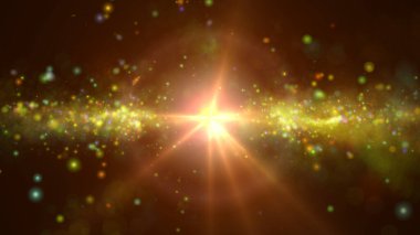 Nebula galaksisindeki yıldız patlaması. illüstrasyon oluşturucu