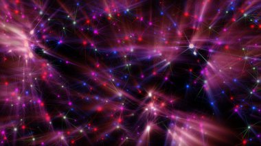 Lazer ışını neon ışınları çizimi