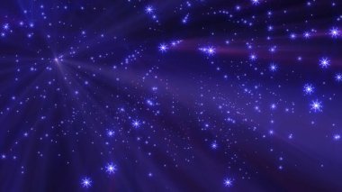 Yılbaşı kar yıldızları gece resimlerinde ışık saçıyor.