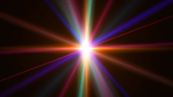 Αφηρημένο Αστέρι Έκρηξη Φως Απεικόνιση Ακτίνα Λέιζερ — Φωτογραφία Αρχείου