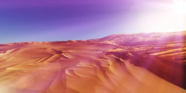 사막에서 가지는 렌더링 — 스톡 사진