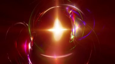 soyut nebula uzay ışığı neonu