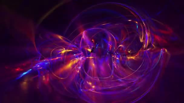 Soyut Nebula Uzay Işığı Neonu — Stok video