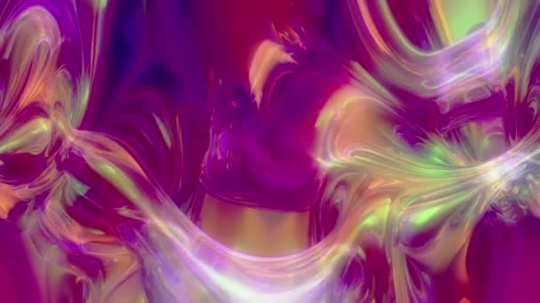 Абстрактный Цвет Чернил Стекла Движения Фона — стоковое видео