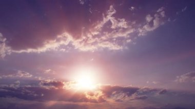 Günbatımı güneş ışığı ışık hızı 4K