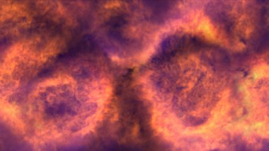 Uzayda ateş patlaması, soyut illüstrasyon