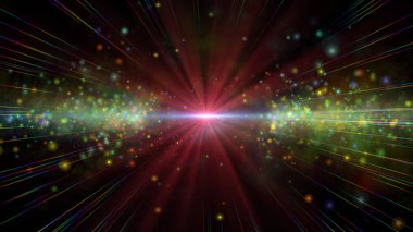 Nebula galaksisindeki yıldız patlaması. illüstrasyon oluşturucu