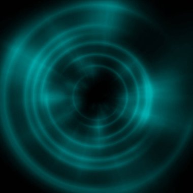 Işık halkalı yuvarlak beton tünel, soyut resimleme