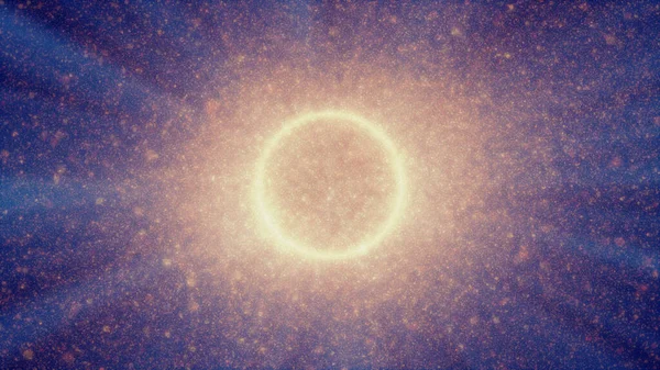 Абстрактні Частинки Сонця Сонячні Частинки Ілюстрація Рендеринга — стокове фото