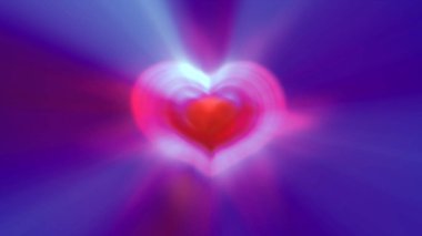 Kalp Neon Parıltısı Işıltısı, illüstrasyon canlandırıcı