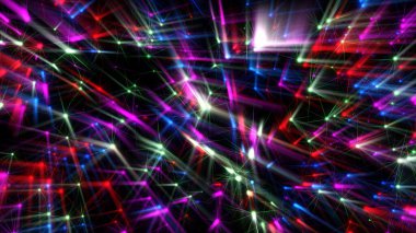 Lazer ışını neon ışınları çizimi