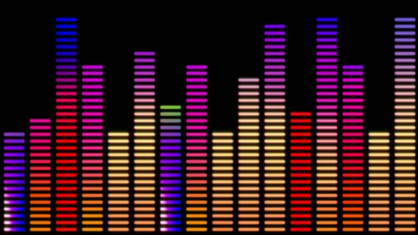 Gráfico Barras Ecualizador Digital Ecualizador Sonido Resumen Ilustración Fondo —  Fotos de Stock