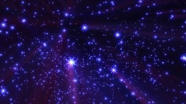 Yılbaşı kar yıldızları gece resimlerinde ışık saçıyor.