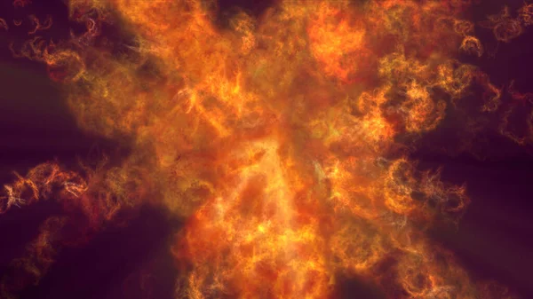 Вибух Вогню Космосі Абстрактні Ілюстрації — стокове фото